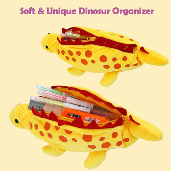 Pencil Case Soft Plush Pencil Case Stationery Case for Yellow KLB
