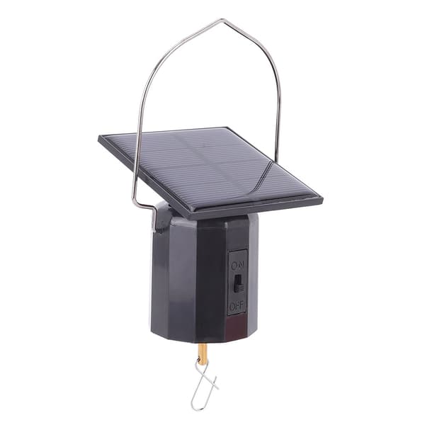Solar Powered Ecological Motor Wind Chime Ornament Hanging Rotating Motor