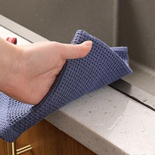 6 st 34x34cm Bar Kökshanddukar Set Diskhandduk Diskduk Absorberande Mjuk