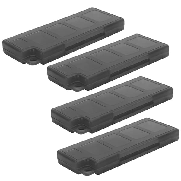 4 stk. opbevaringsboks til spilkort med 8-i-1 kortplads + 2 stk. pladser til Nintendo Switch Sort