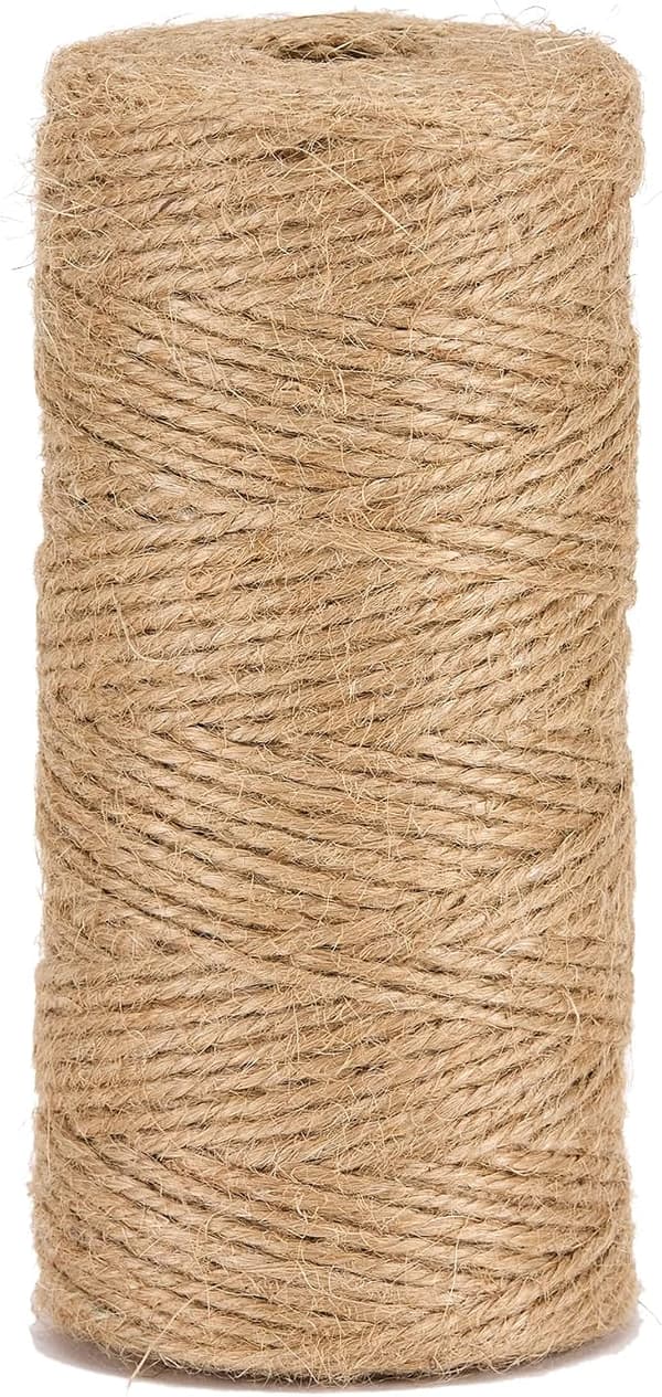 Luonnollinen juuttilanka Ø1,5 mm puutarhanhoitoon, tee-se-itse, 200 m
