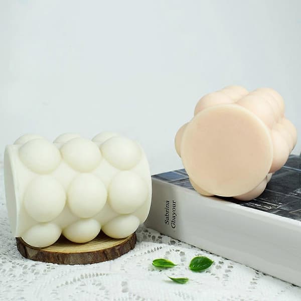 3D Lysform Harpiks Støbeforme DIY Håndværksform Cylinder Lysform