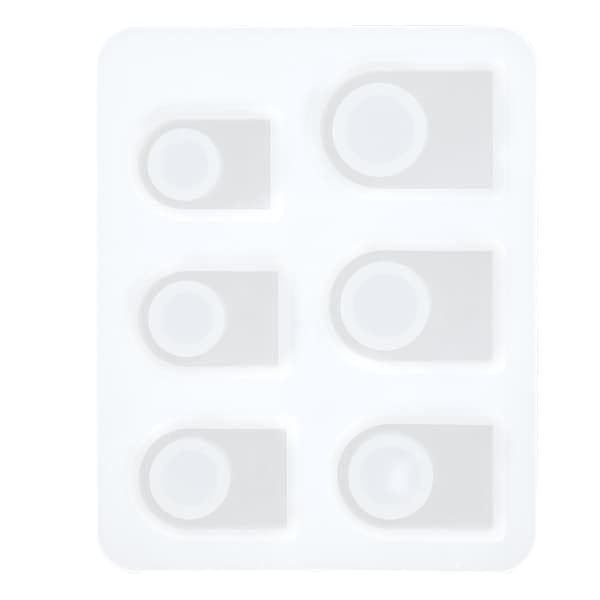 Silicone Ring Mold Square Head Modern Transparent DIY Handmade Jewelry Mold Kit