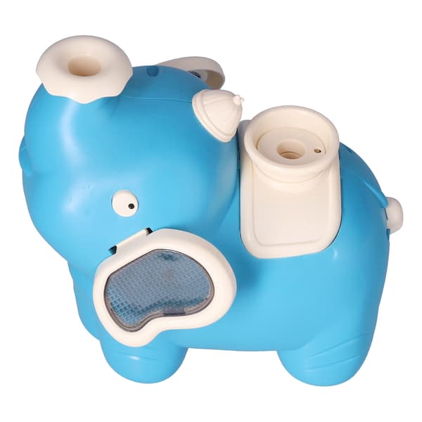 Elefant, der blæser bold, gående legetøj, levitationsbold, elefantspray, luftfugter til børn over 3 år, blågrøn