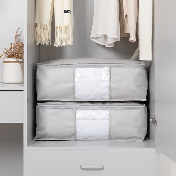 Duvet Storage Bag, Durable Canvas Thick Soft Breathable Close DXGHC