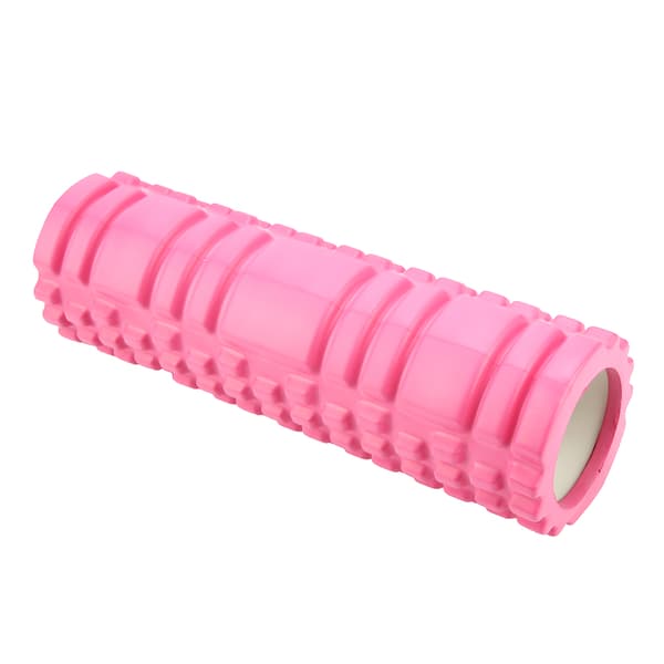 Mini Hollow Yoga Roller Exercise Roller Physical Therapy Exercise Roller Yoga Massage Column (Pink)