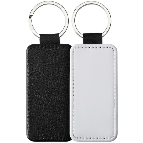 Sublimation Blank Keychains PU Keychain Pendant Heat Transfer Keychain Ornament for DIY Making