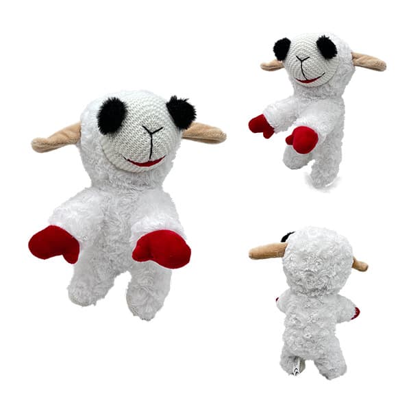 Mjuk plyschhundleksak, Lamb Chop, Vit/Brun