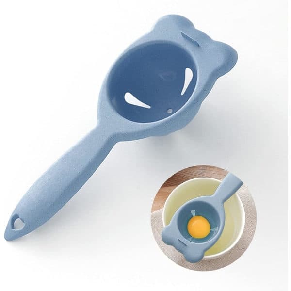 B Egg Yolk and White Separator, Egg White and Yolk Separator, Egg Extraction Tool for Kitchen and Baking Blue