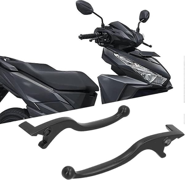2023 - Bremsegreb, 2 stk. Bremsegreb i aluminiumslegering, sort erstatning til motorcykel knallert (ShiKai)