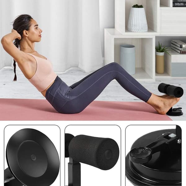 Portable Sit-Up Bar, Multifunctional Adjustable Sit-Up Bar, Sit Up Black