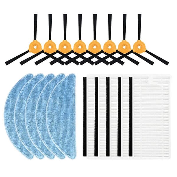Hepa-filter, sidebørste og moppe til robotstøvsuger M200/M201/M501/M520/M571/T700 - Reservedele