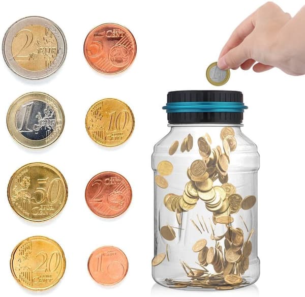 Digital Sparegris Automatisk Myntteller Pengeboks Spar Penger