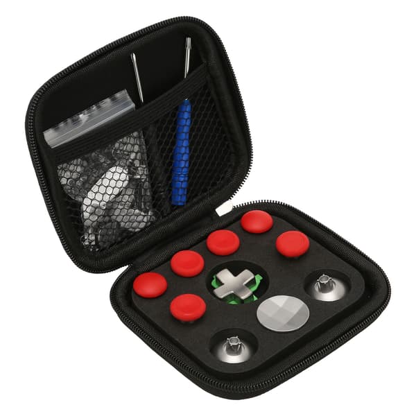 Handle Metal Key Paddle Set Professional Aluminum Alloy Replacement Control Key Paddle Kit for PS4 Red