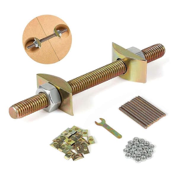 Countertop Connector, Table Fasteners, Joint Connector Draw Bolt Pack, Miter Draw Bolt Countertop Turner 10 PCS