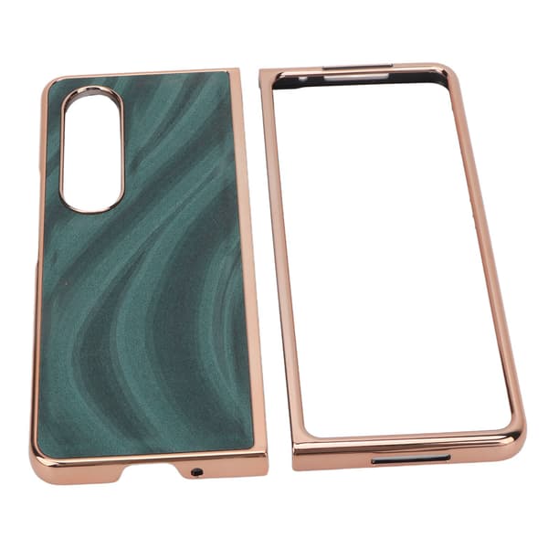 Mobilskal Nano Galvanisering Ridsefast Galaxy Tekstur Foldbart Telefoncover til Samsung Galaxy Z Fold 4 Grøn