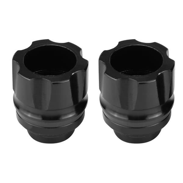 2 stk. Universal Aluminiumlegering CNC Motorcykel Forgaffel Antikollisionsslider (Sort)