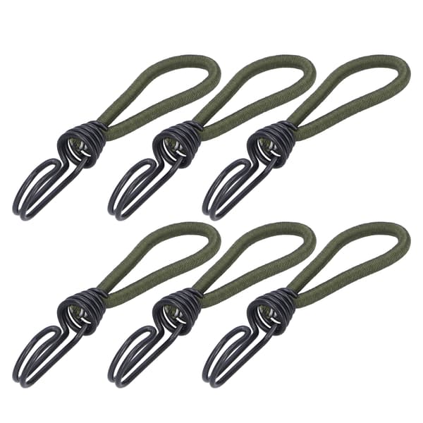10 stk telt elastisk tau med krok campingteltfiksering elastisk tautilbehør