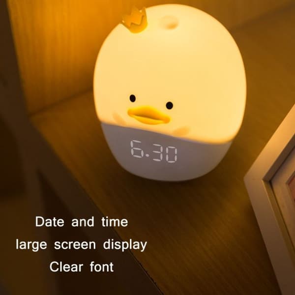 Cartoon Animal LED Smart Alarm Clock Bedside Lamp Mini Sleep Light (Koala Bear)