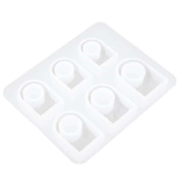 Silicone Ring Mold Square Head Modern Transparent DIY Handmade Jewelry Mold Kit