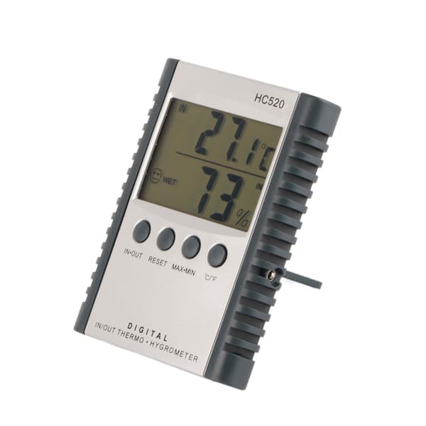 LCD Digital Termometer Hygrometer Digital Temperatur Fuktighetstester Måler Innendørs Utendørs