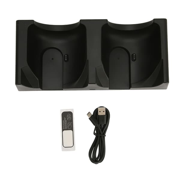 VR Dual Charging Dock Fast Charging Upgrade 2 in 1 with Charging Port Indicator VR Charging Station for Oculus Quest 2