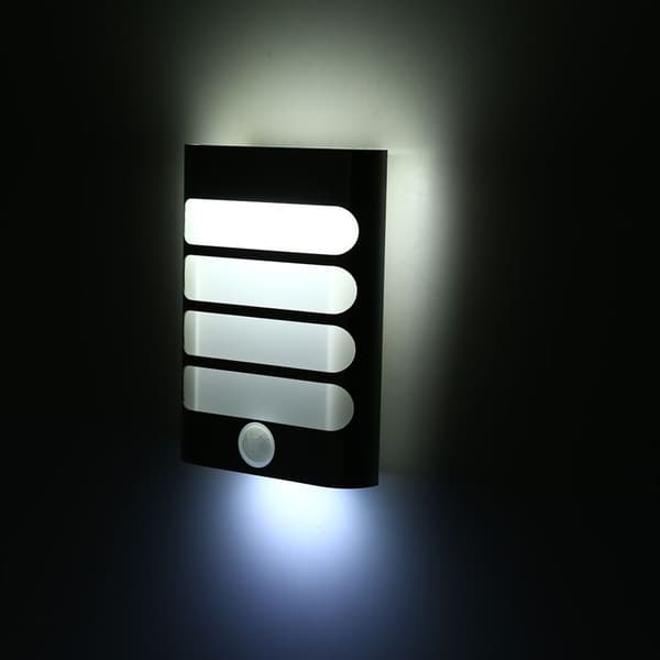 1W LED PIR bevegelsessensor aktivert nattlys USB trådløs KLB