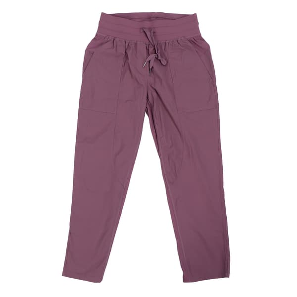 Women's Nylon Drawstring Workout Pants, Breathable Running Pants, Purple S