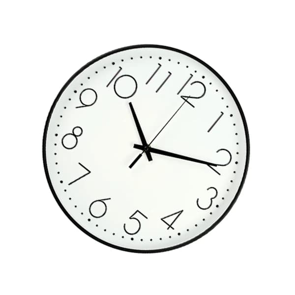 20 cm Silent Wall Clock Non-Ticking with Clear Glass for Easy Viewing