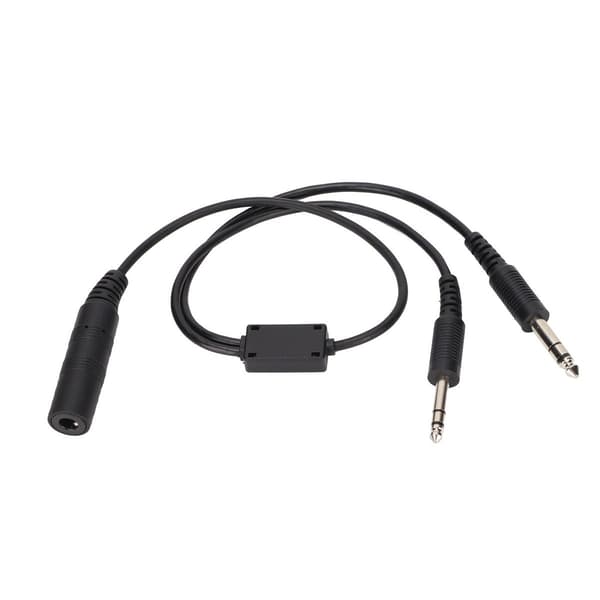 Flyheadset-adapter helikopter enkeltstik til GA dobbelt KLB