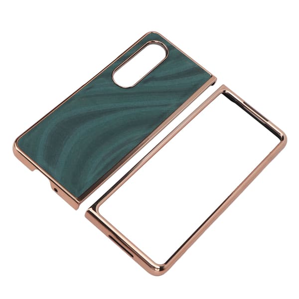 Mobilskal Nano Galvanisering Ridsefast Galaxy Tekstur Foldbart Telefoncover til Samsung Galaxy Z Fold 4 Grøn