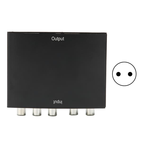 YPBPR til High Definition Multimedia Interface-omformer Video Audio 1080P datatilbehør 100-240VEU-plugg