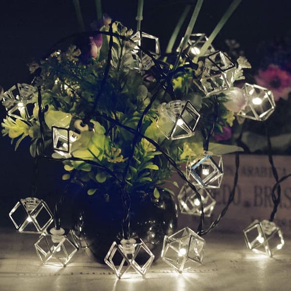 4,8 m 20 LED hule jernstrenglys solcelledrevne udendørs KLB
