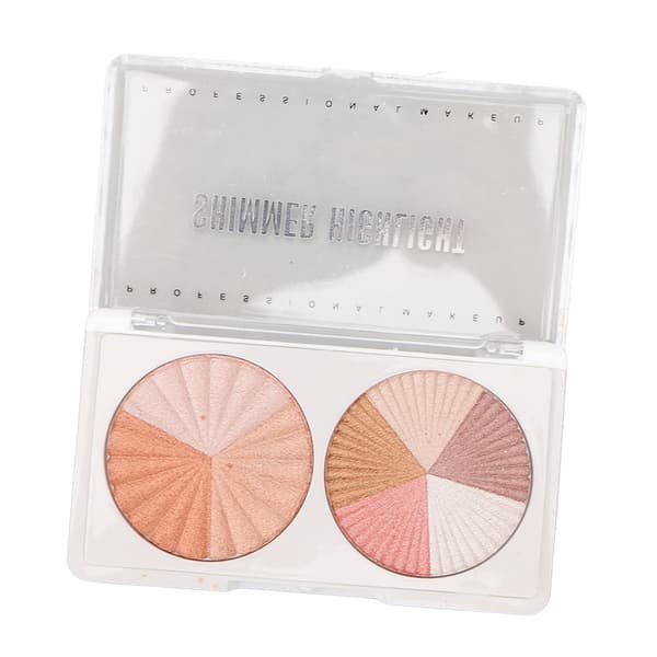 Highlighterpudder Glitter Illuminerende Blødt Bærbart Trimningsskinnende Pudder til Kvinder 0,3 oz