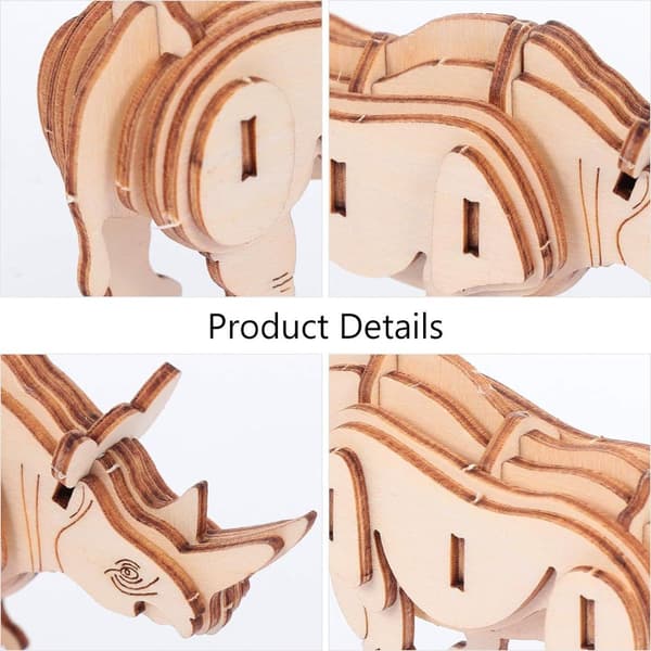 Nuobesty 3-delt 3D træpuslespilmodel KLB