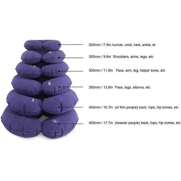 Inflatable Seat Cushion, Inflatable Ring Cushion, For Tailbone Pain, Hemorrhoids, Sciatica