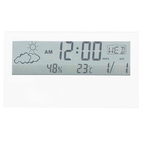 Multifunctional Electronic Alarm Clock with Temperature and Humidity Display, Digital Clock for Home