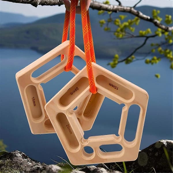 Tre Hangboard Grep for Klatring, Bærbart Hangboard Klatring, Fingerstyrker for Pull-Up Grep Armtrening