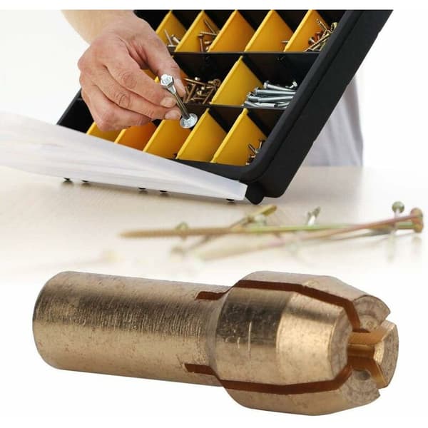 10pcs Collet 0.5-3.2mm Mini Brass Collets Electric Chucks Rotary Tool Accessories (Tail Diameter 4.3mm)