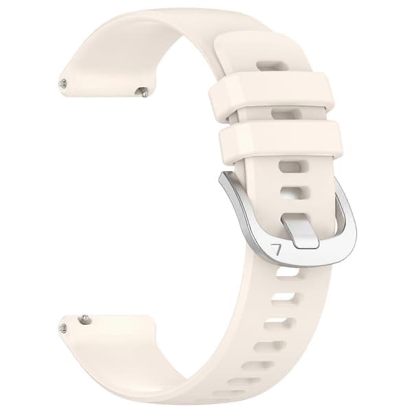 For Garmin Approach S50 Smartwatch Strap 20mm Adjustable Sport Silicone Band Starlight (LGL)