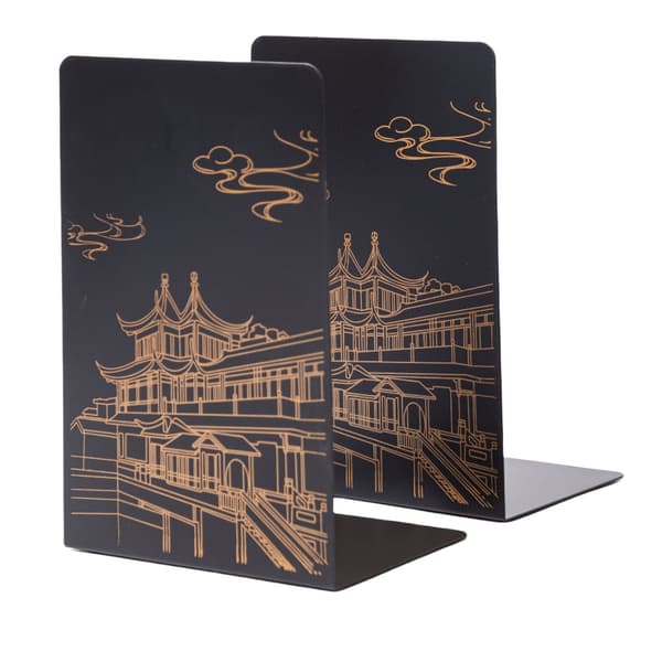 Metal Bookends, L-shaped (set of 2)