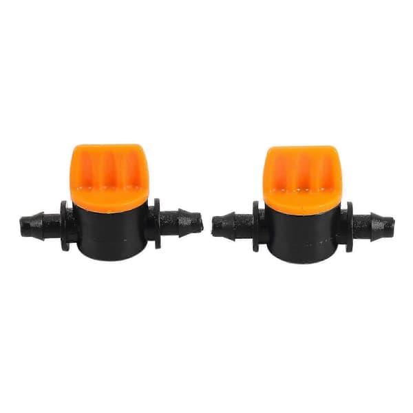 Mini Valve with 4/7mm Hose Garden Irrigation Barbed Water Flow Control Valve Agricultural Tool Drip