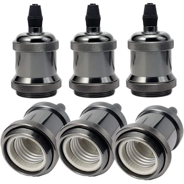 Edison lampeholder, keramisk lampeholder, industriel retroadapter
