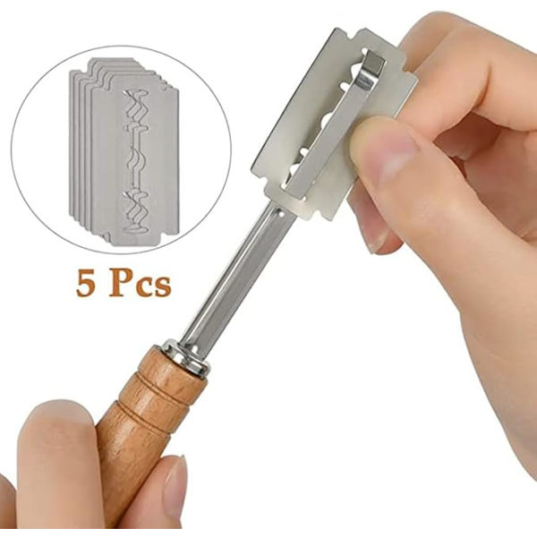 Bread Scoring Tool, Bread Knife, Bakery Knife, Scoring Knife with 5 Blades, for Baking, Slashing, Rye Bread Patterns -FA6-