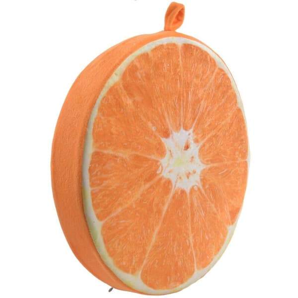 Frukt Sittdyna Hemmakontor Sittdyna Mjuk Rund Sittdyna Soffstolskudde - Orange
