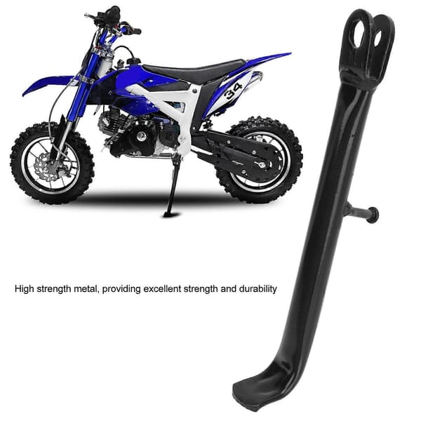 Metal-sidestøtte til pocketbike, støttefod til parkering, 2-takts gadeversion, 2-takts 47cc 49cc