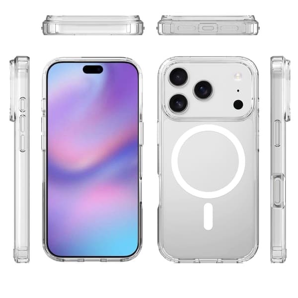 iPhone 17 PRO MAX Deksel - Magsafe Transparent Deksel