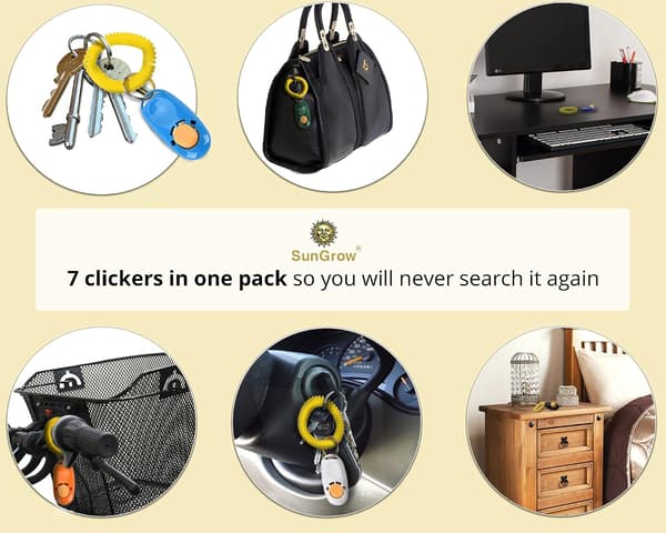 Dog Clicker with Wrist Strap - Colorful and Practical, Simple and Effective