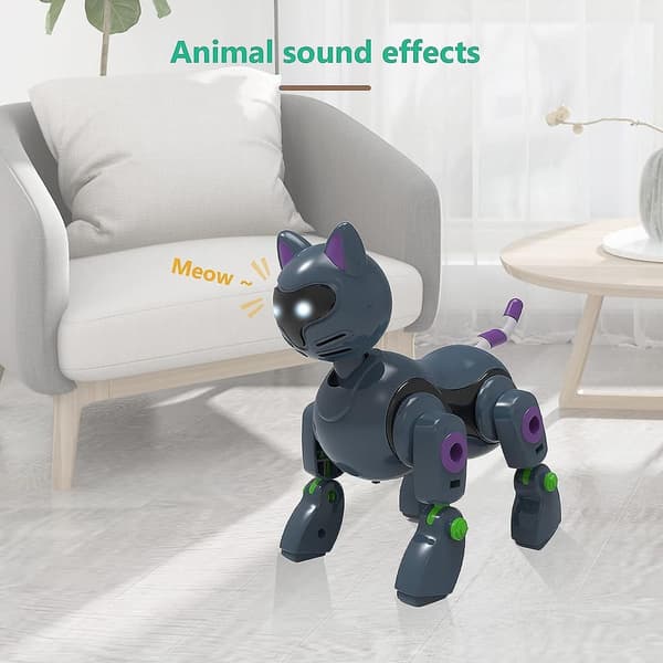 Robotkat legetøj til børn DIY kæledyrslegetøj interaktiv smart KLB