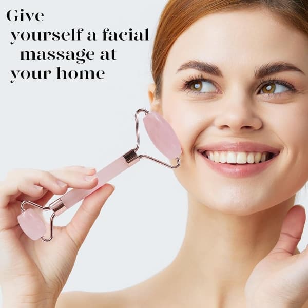 Gua Sha Jade Roller, Ansikts-Gua Sha, Ansiktsroller Skönhetsverktyg för Hudvård, Ansikte, Ögon, Nackmassagekit